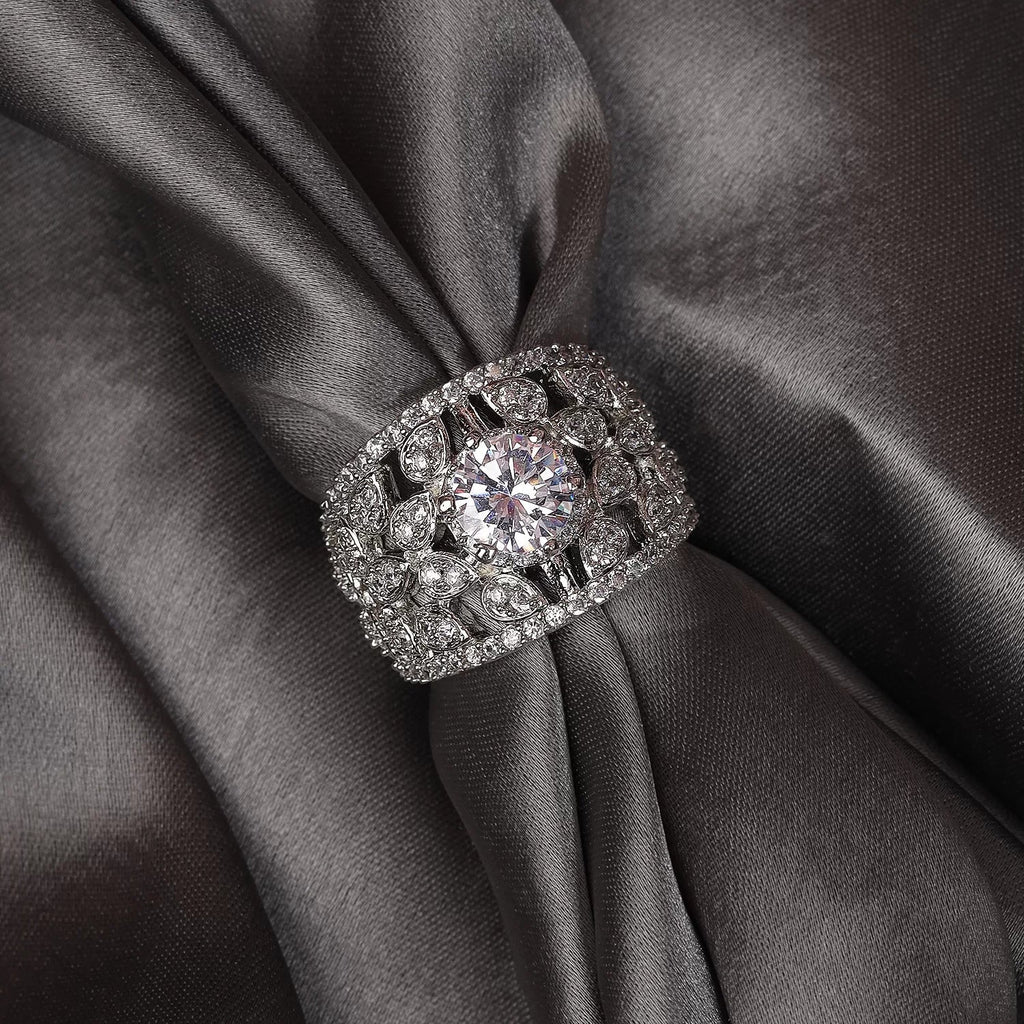 Grand Halo Diamond Ring