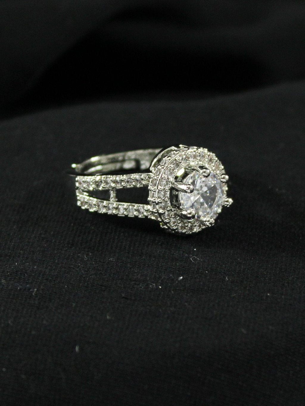 Silver Lining Emerald Ring