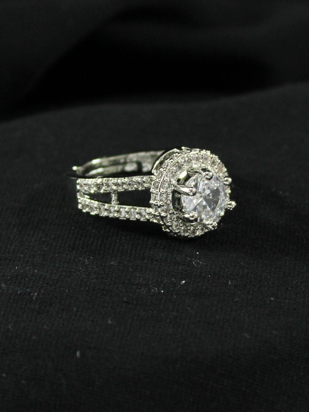 Silver Lining Emerald Ring