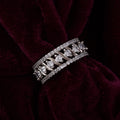 Celeste Square Halo Ring