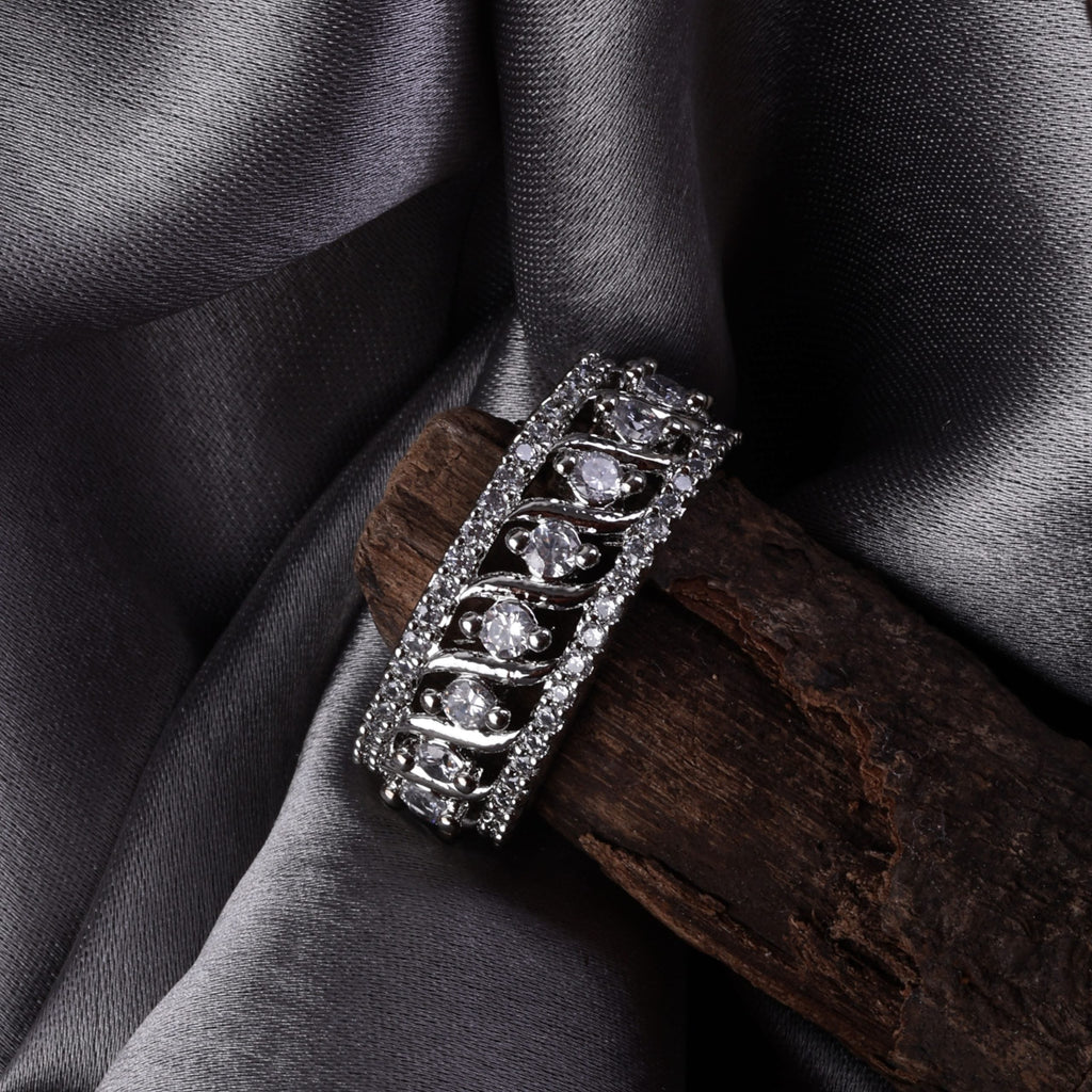Celeste Square Halo Ring