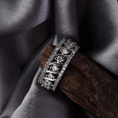 Celeste Square Halo Ring