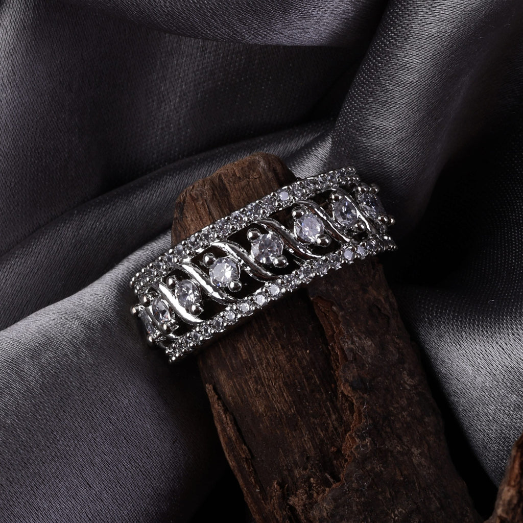 Celeste Square Halo Ring