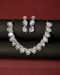 Festive Necklace Set – American Diamond Design