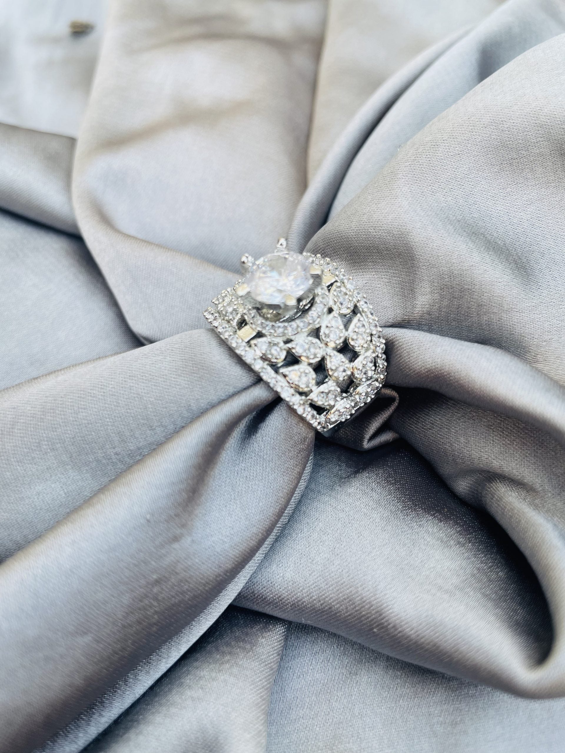 Grand Halo Diamond Ring