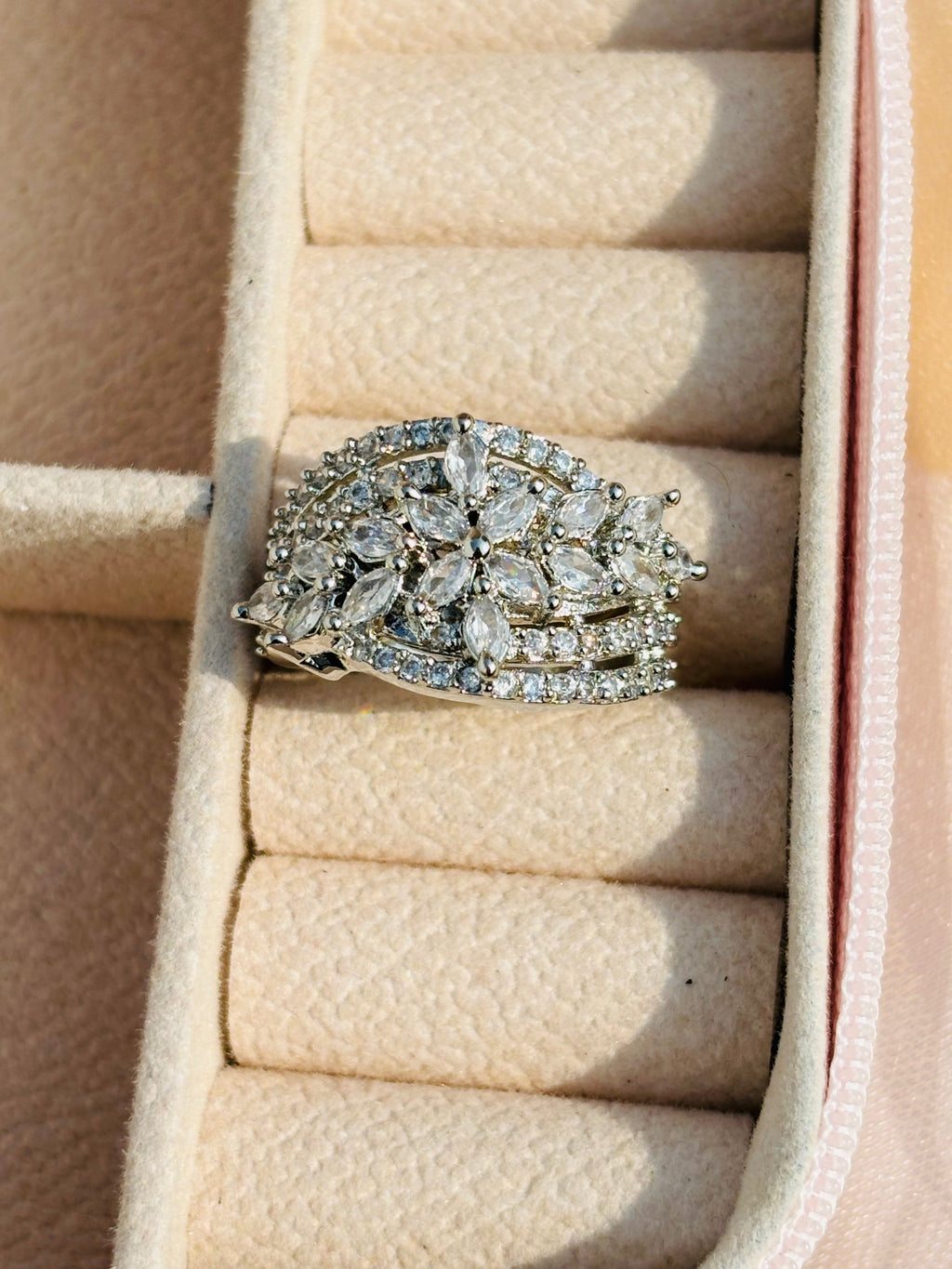 Evergreen Halo Engagement Ring