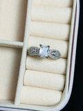 Elegance Square Halo Ring