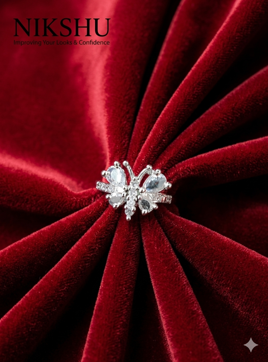 Butterfly Halo Ring