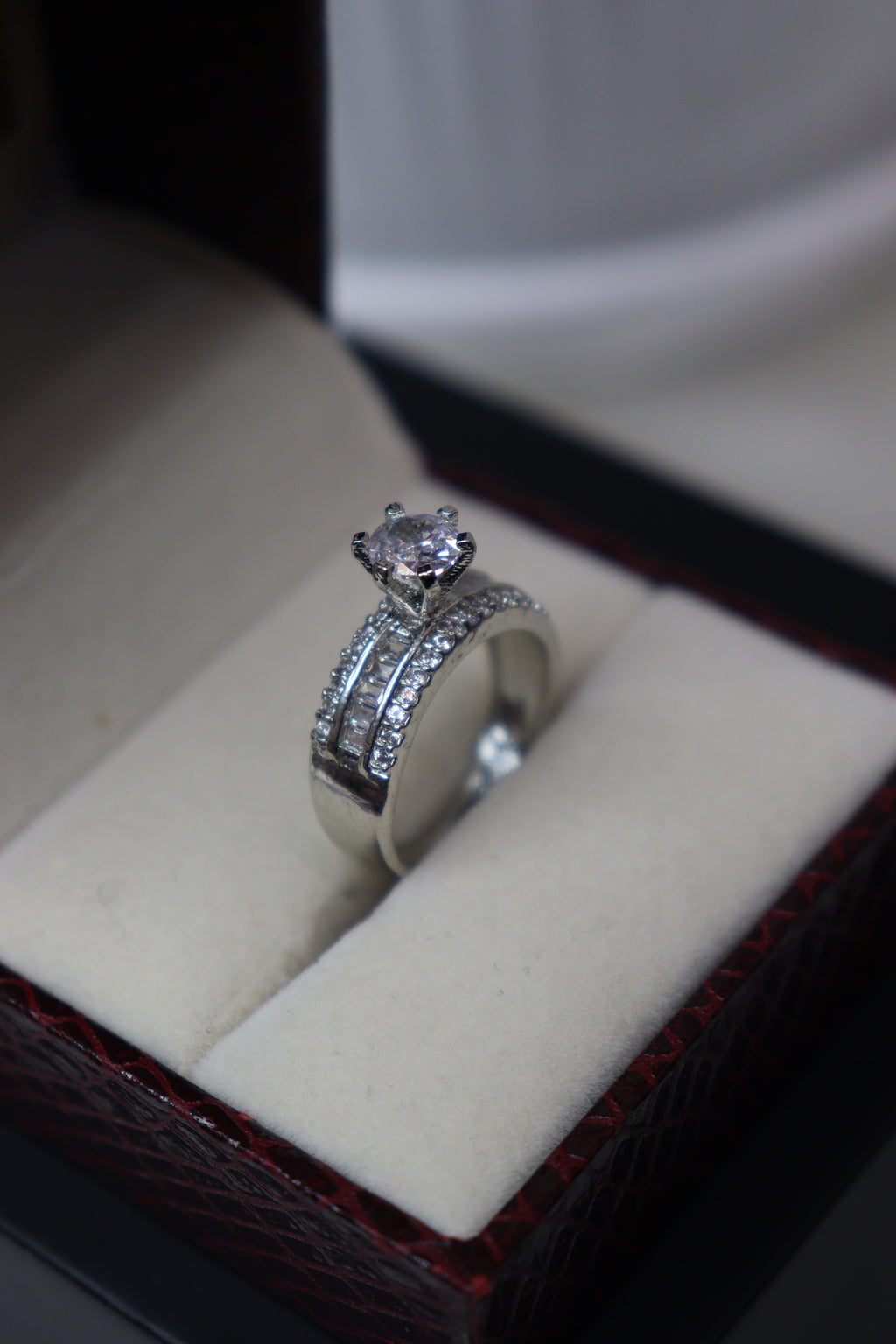 Sovereign Halo Emerald Ring