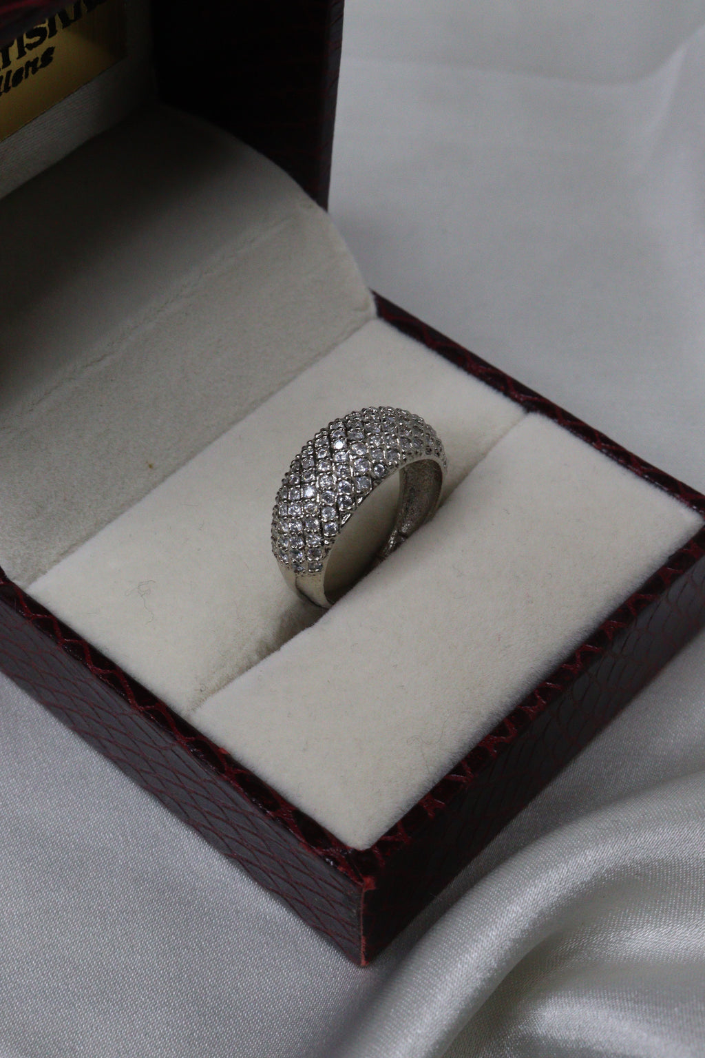 Diamond Crown Reflection Ring