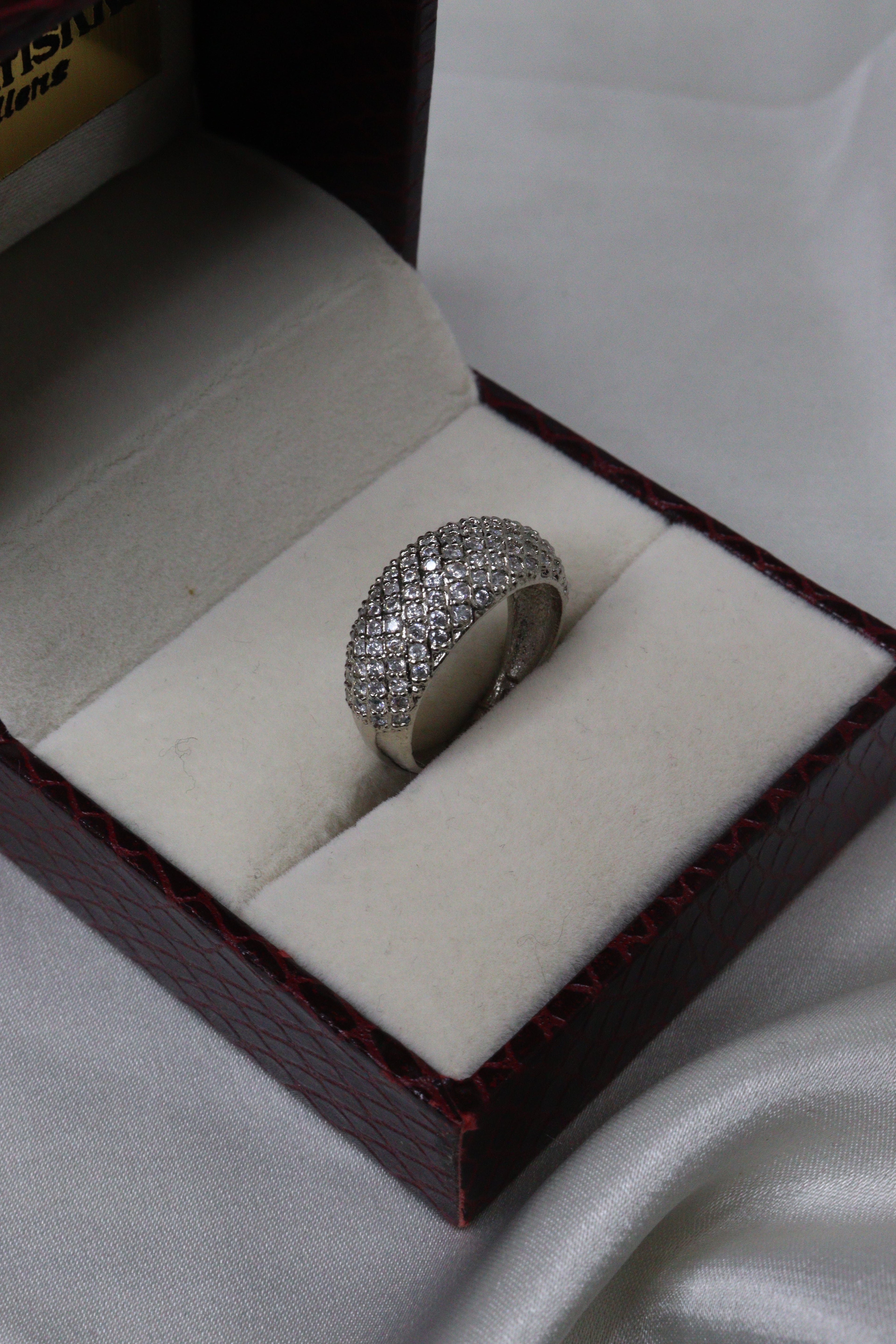 Diamond Crown Reflection Ring