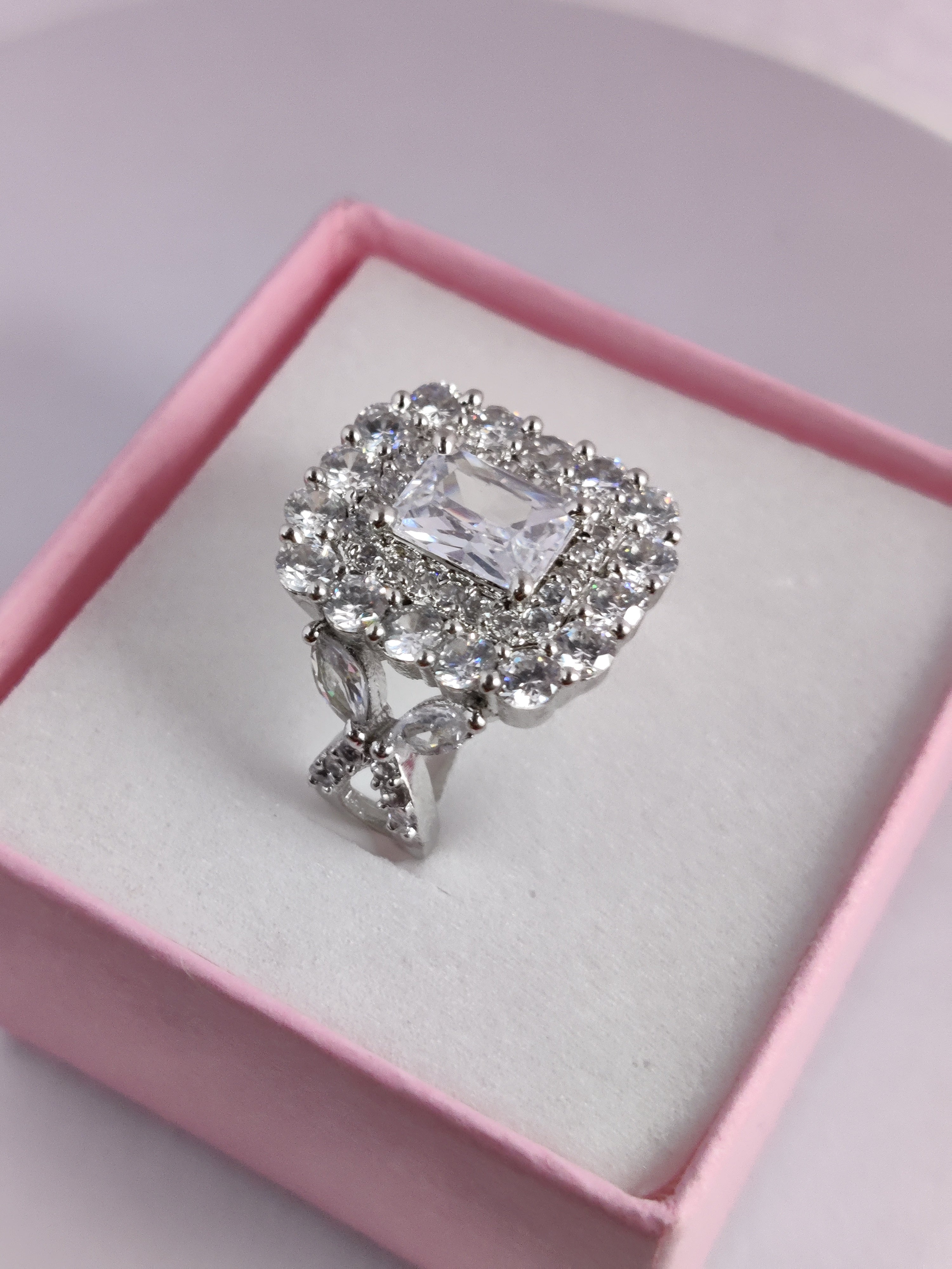 Royal Prism Halo Ring