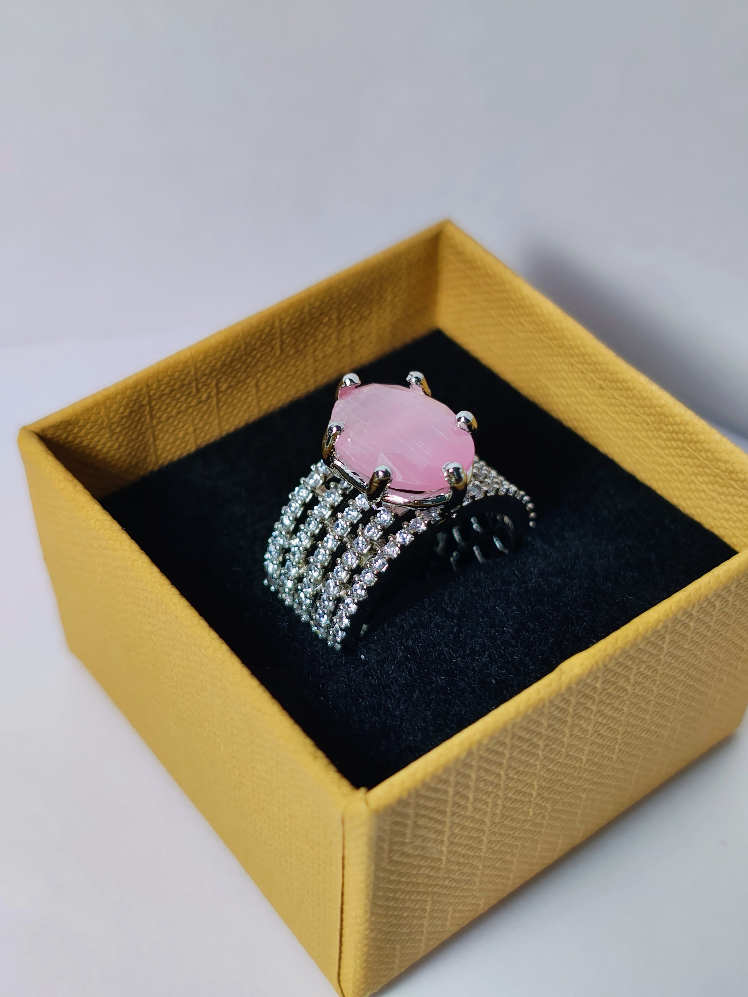 Platinum Crest Diamond Ring