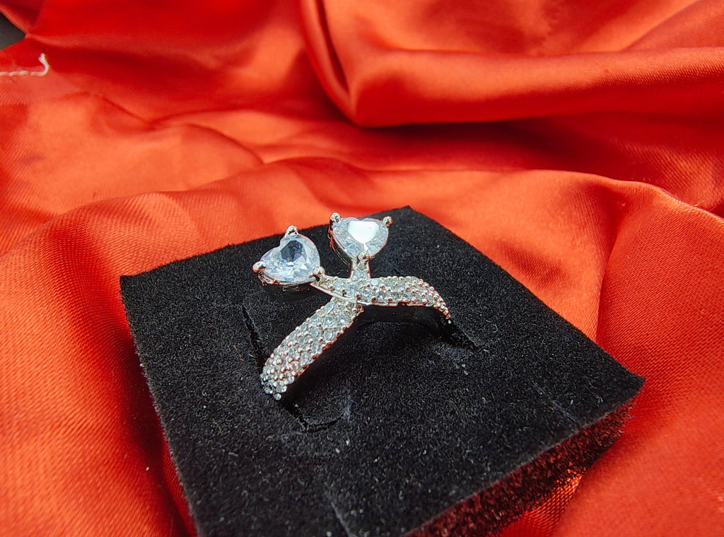 Crystal Crown Engagement Ring