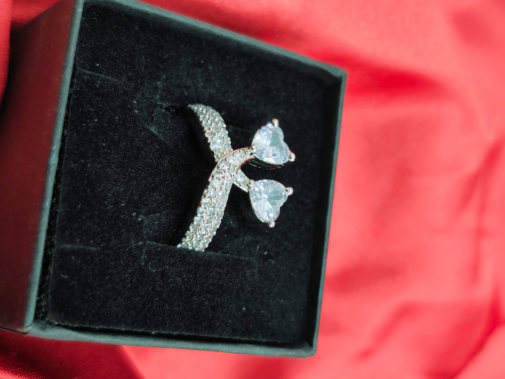 Crystal Crown Engagement Ring