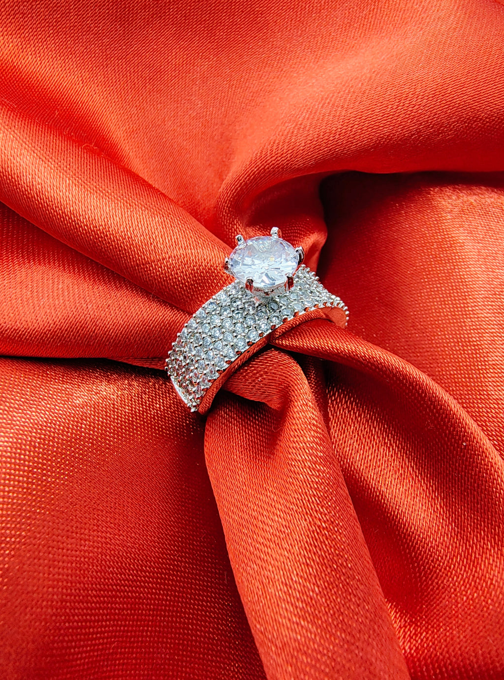 Celestial Square Halo Ring