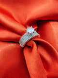Celestial Square Halo Ring