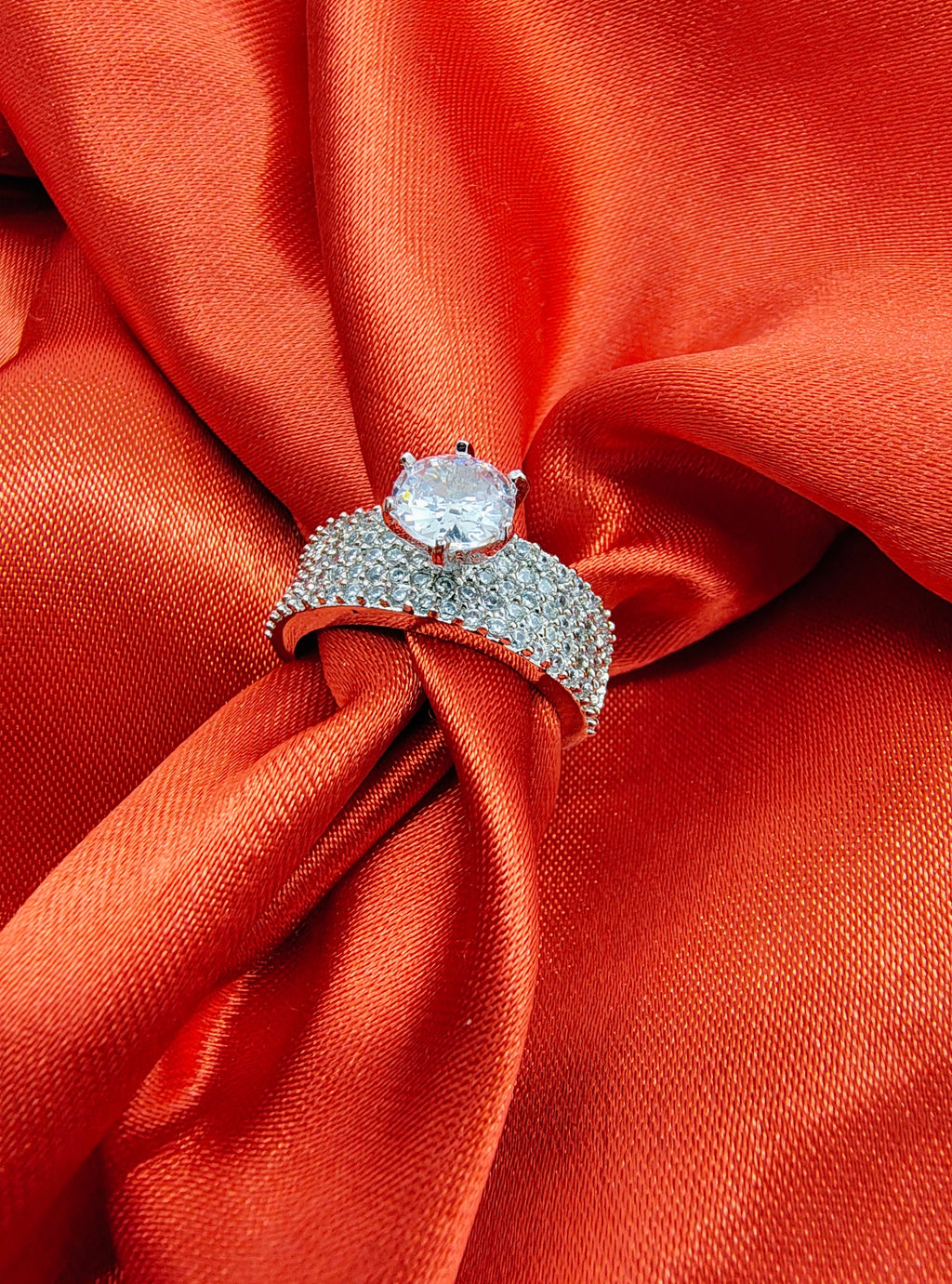 Celestial Square Halo Ring