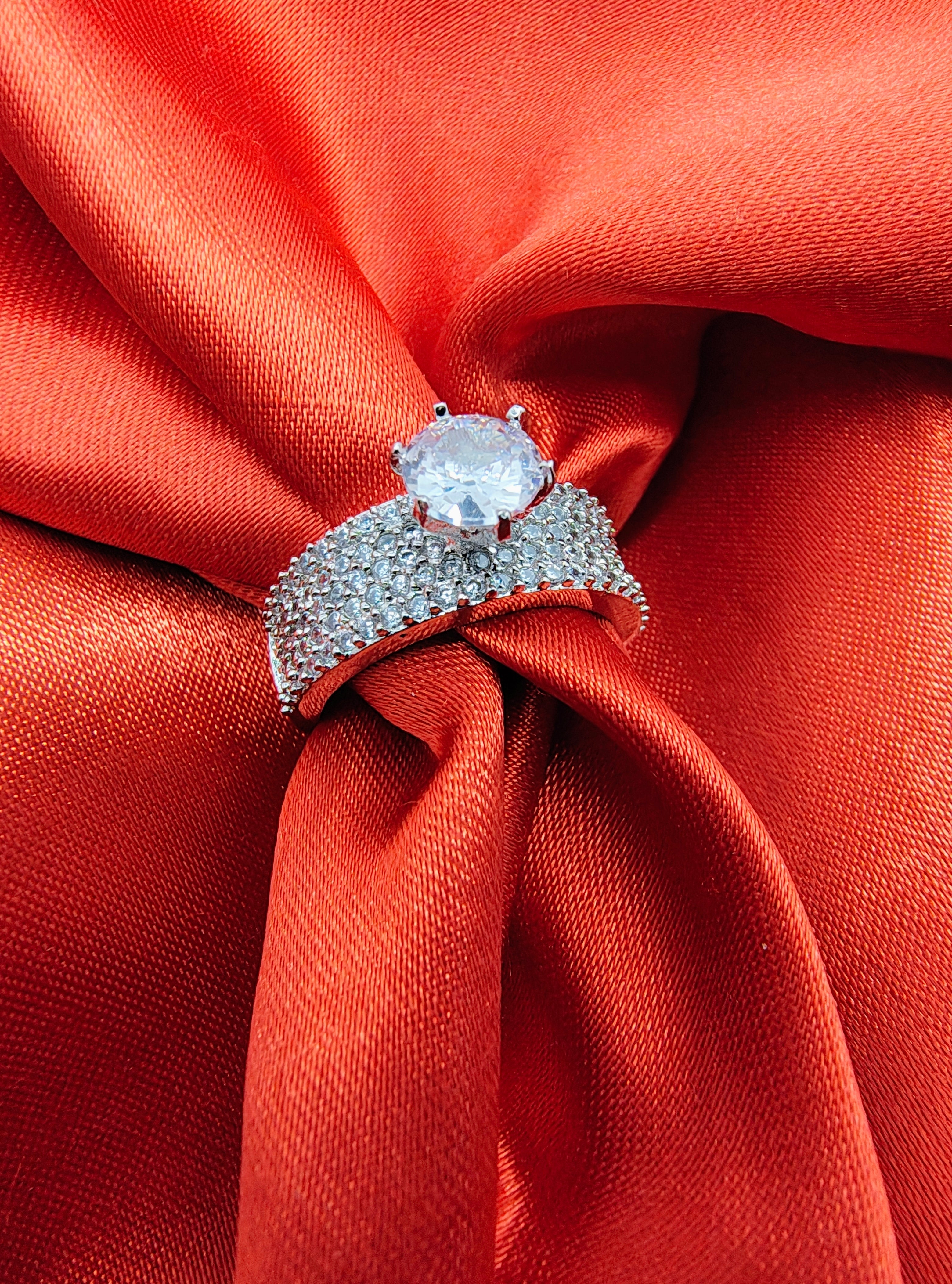 Celestial Square Halo Ring