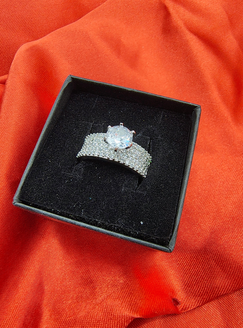 Celestial Square Halo Ring