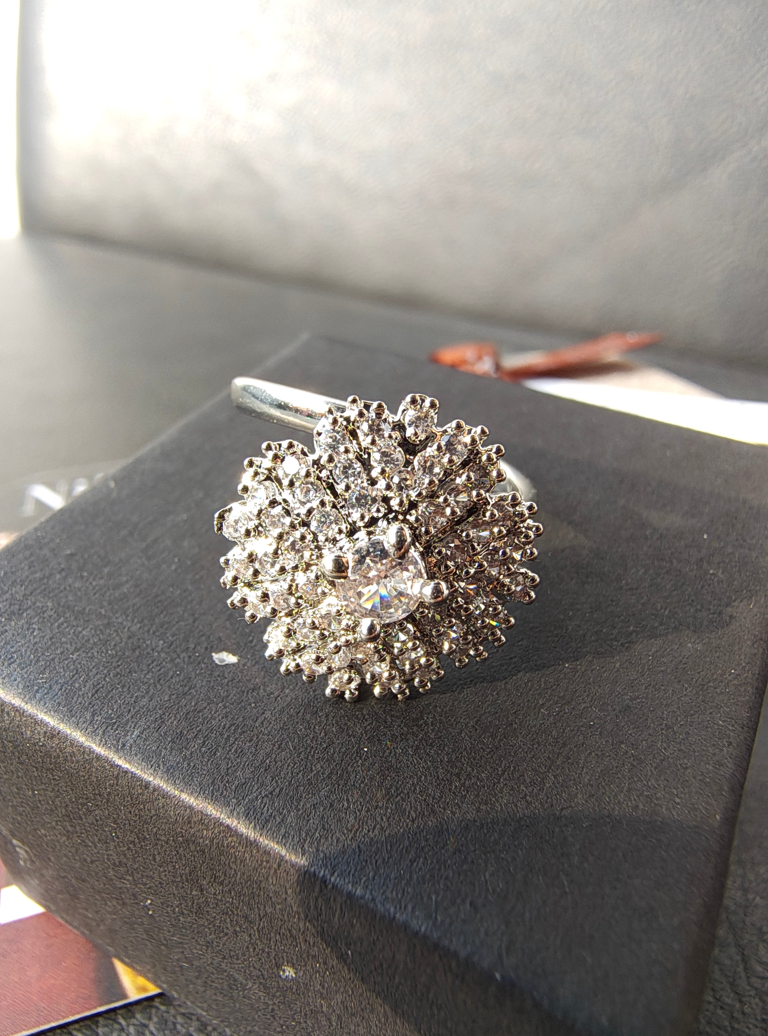 Evergreen Halo Engagement Ring