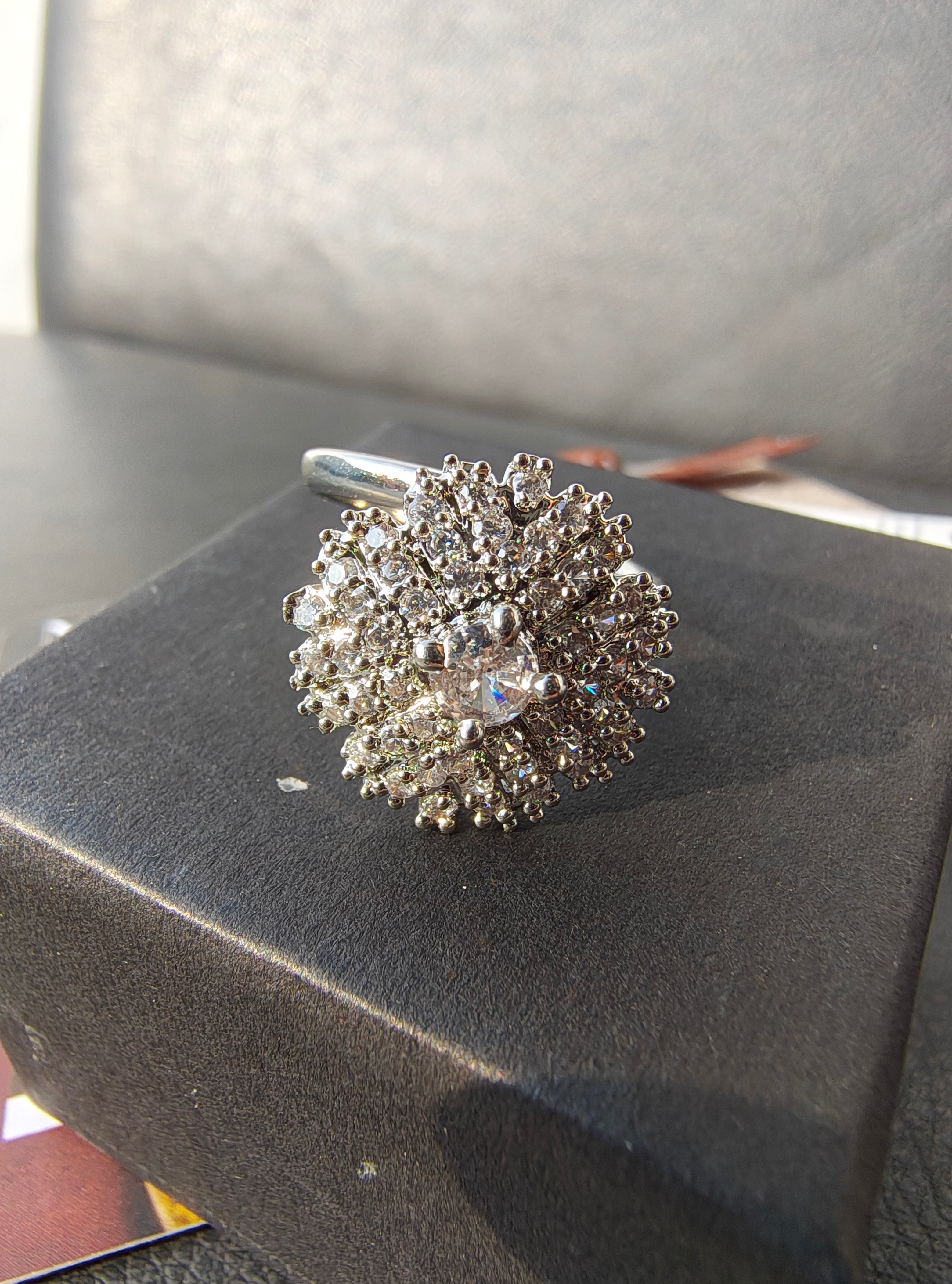 Evergreen Halo Engagement Ring