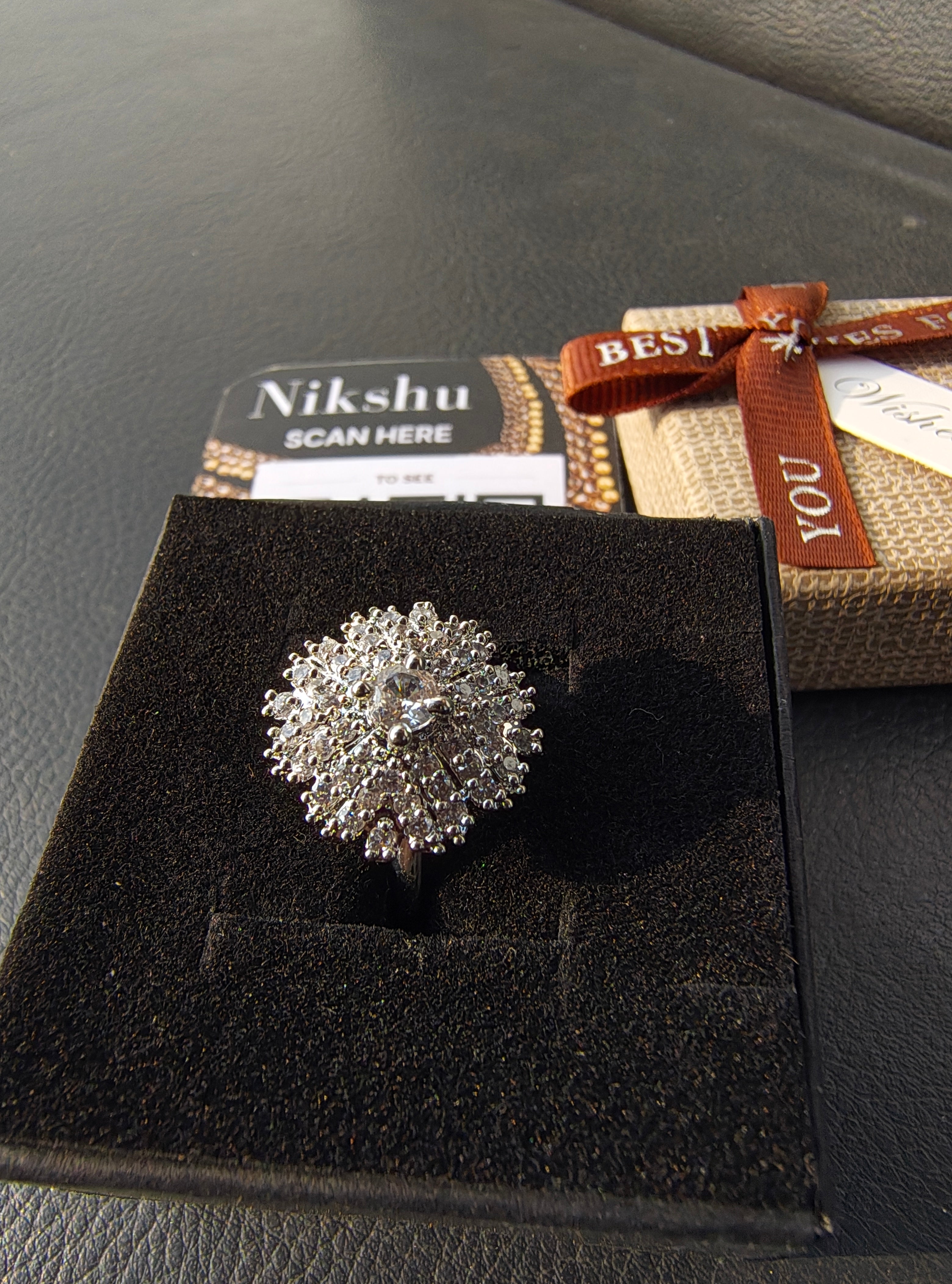 Evergreen Halo Engagement Ring