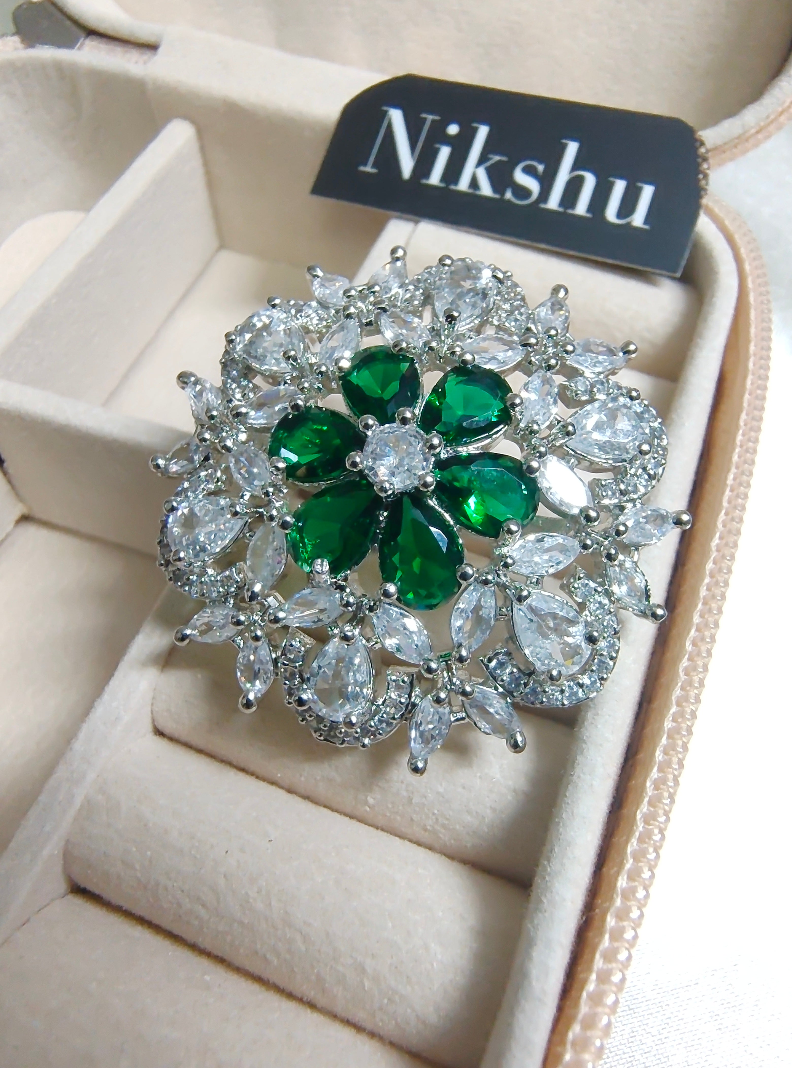 Twilight Crown Diamond  cocktail Ring
