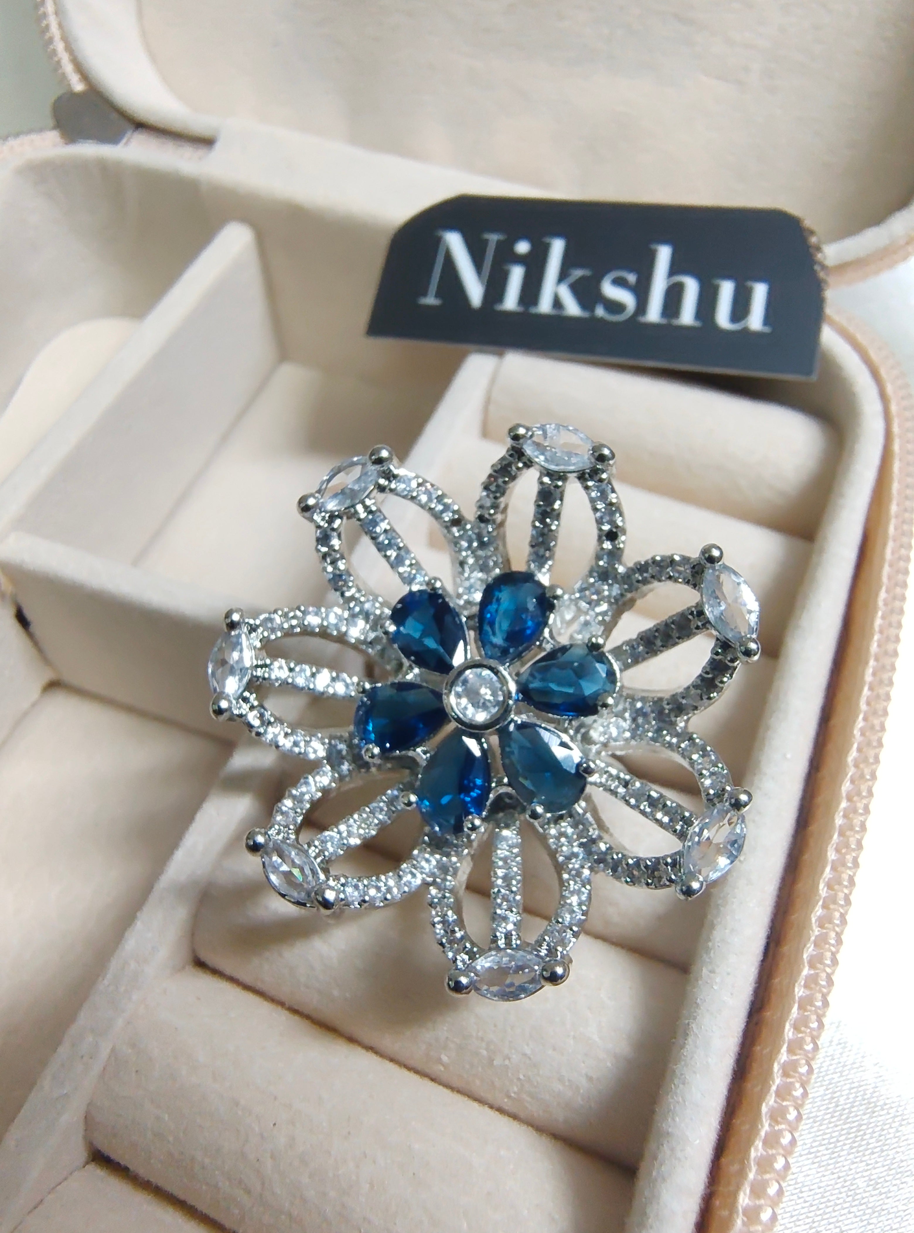 Diamond Halo Emblem Ring