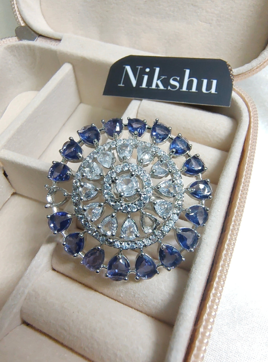 Platinum Halo Promise Ring