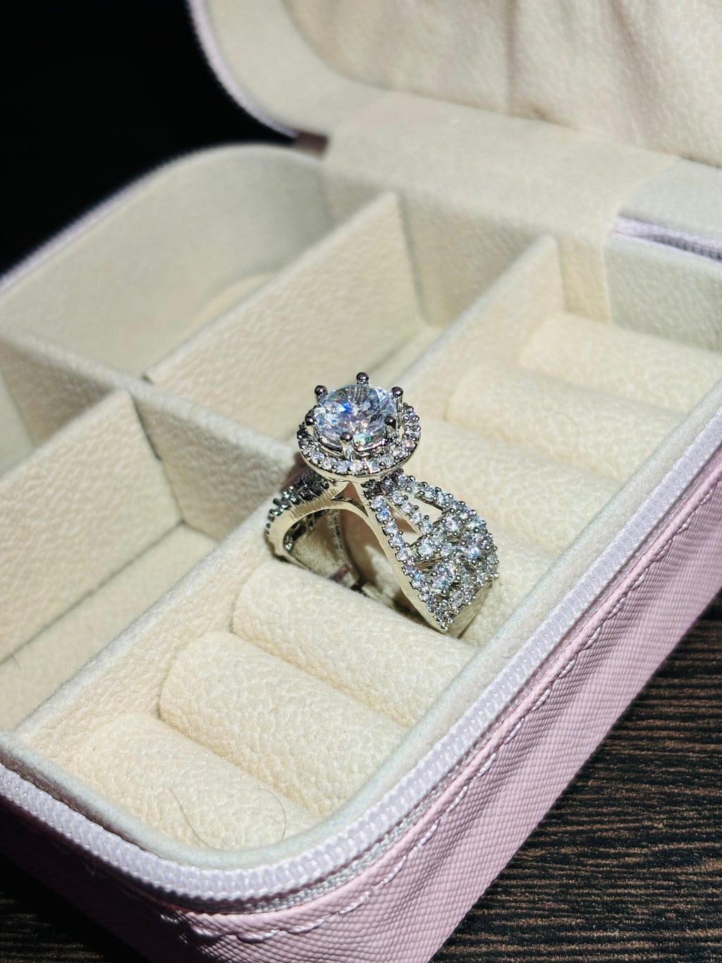 Halo of Hope Emerald Ring