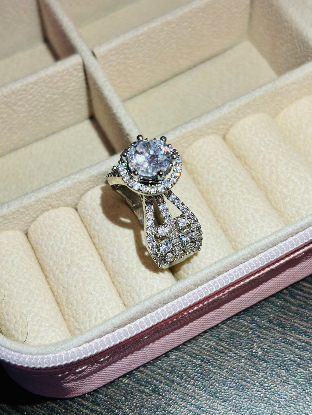Halo of Hope Emerald Ring