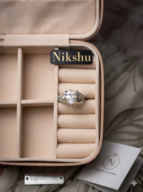 Aadhya Solitaire Ring - Elegant Round Cut Diamond for Women